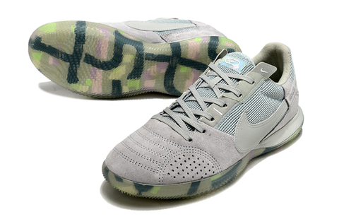 Zapatillas Streetgato Suela lisa Gris Suela Verde.