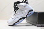 Tenis Jordan 6 Retro Blanco Negro.