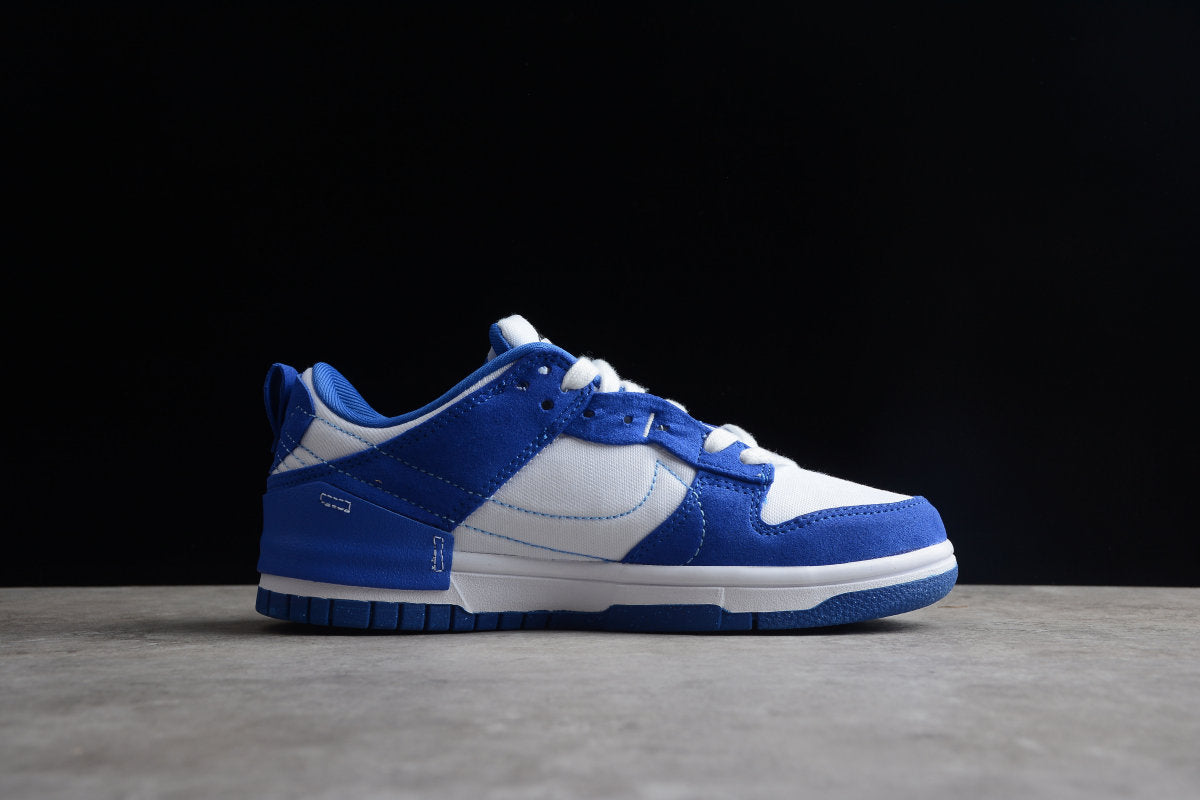 Tenis SB Dunk Low Blanco Azul Disrupt 2