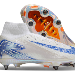 Guayos Air Zoom Blanco Azul Oscuro Bota Tache Aluminio.