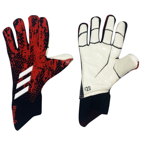 Guantes de portero Predator Mutator Negro Rojo.